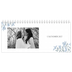 Calendrier de bureau — Romance en bleu et blanc [couverture]