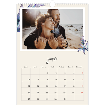 Calendrier photo A3 — Fleurs entremélées