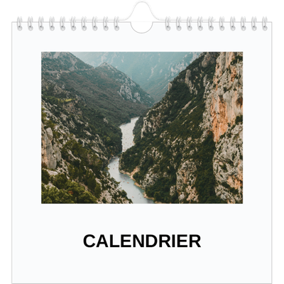Calendriers annuels carré — Simple photo [couverture]