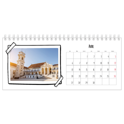 Calendrier de bureau — Instants d'album photo [Avril]