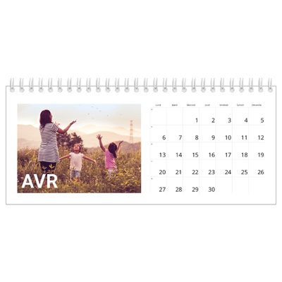 Calendrier de bureau — Grand mois [Avril]