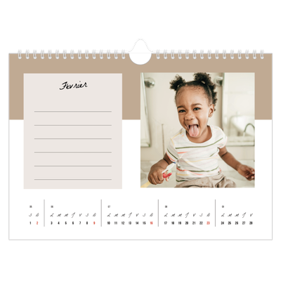 Calendrier photo A4 — Agenda 'To Do' list [Février]