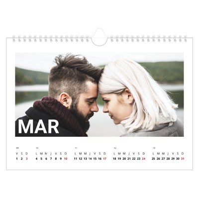 Calendrier photo A4 — Grand mois [Mars]
