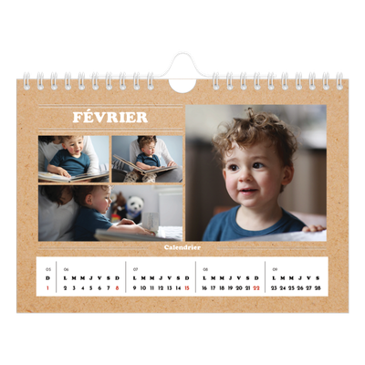Calendrier photo A5 — Chronique de l'année [Février]