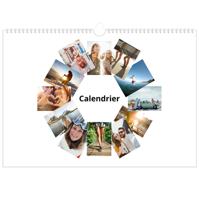 Calendrier photo A3 — Diaporama asymétrique [couverture]