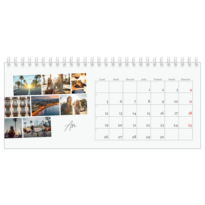 Calendrier de bureau — Escapade citadine [Avril]