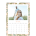 Calendrier photo A5 — Papier peint floral [Avril]