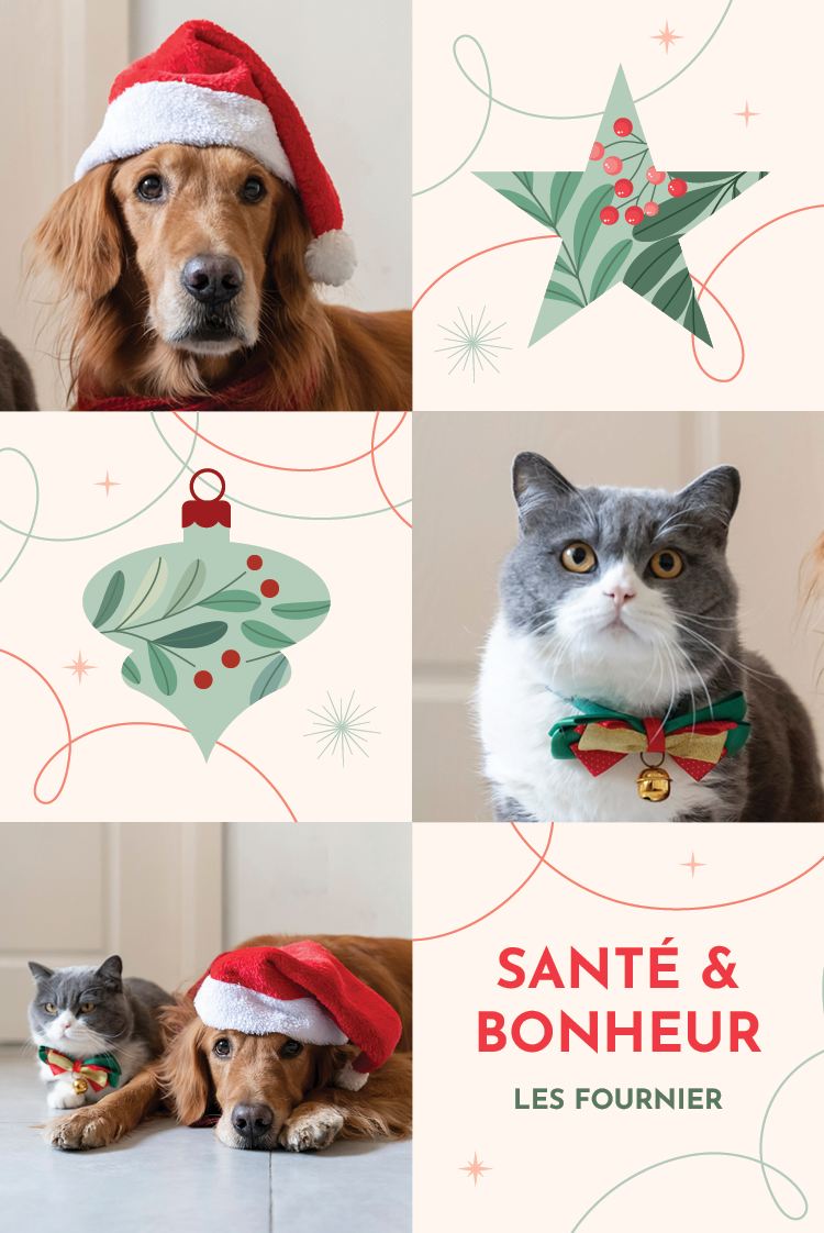 Faire-part & Cartes — Noël pour tous - fond beige