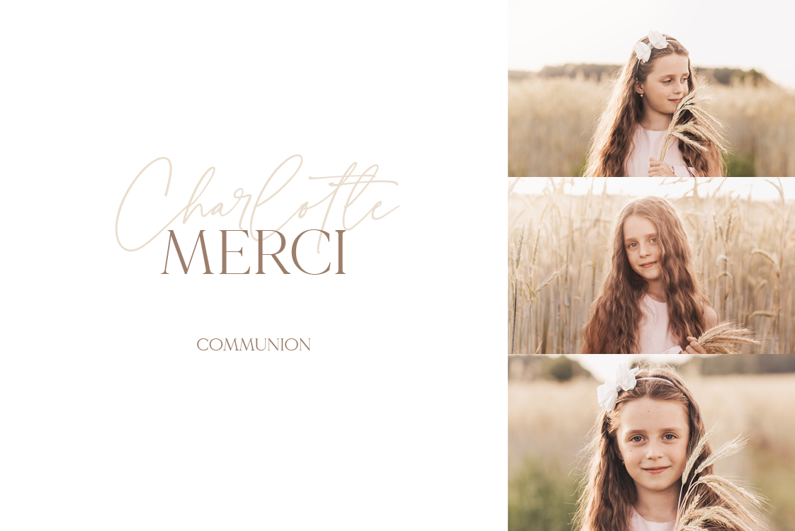 Carte de remerciement — Instantanés élégants