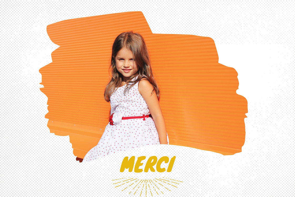 Carte de remerciement — Enfant cool