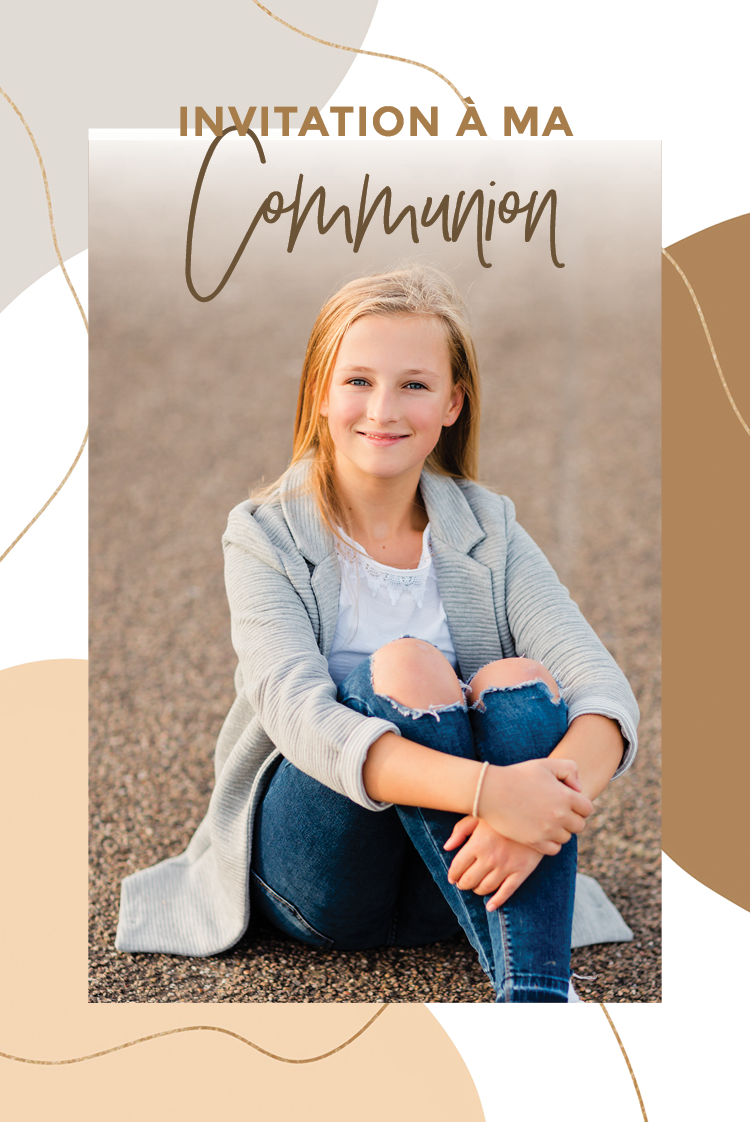 Cartons d'invitation — Terre d'ocre