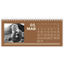 Calendrier de bureau — Contemporain audacieux [Mars]