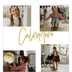 Calendriers annuels carré — Calligraphie dorée [couverture]