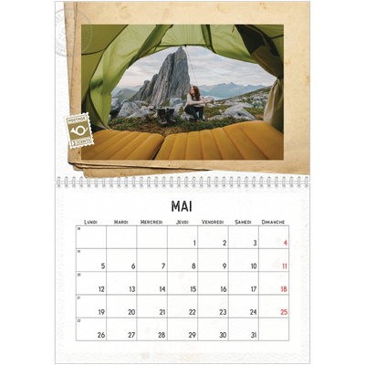 Calendrier photo A4 double (30 x 40 cm) — Parts unknown [couverture]