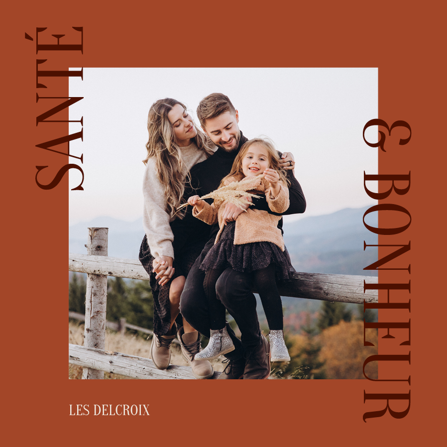 Faire-part & Cartes — Vœux terracotta