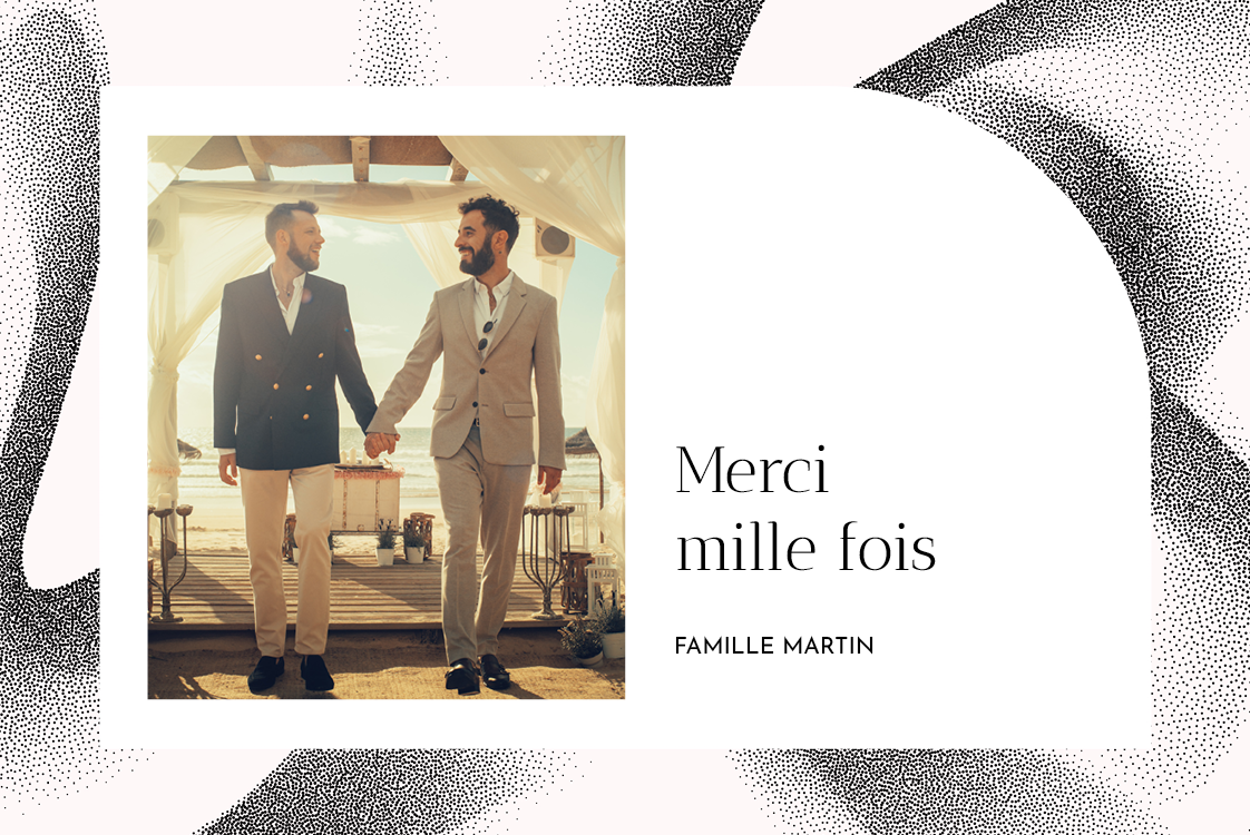 Carte de remerciement — Chic urbain