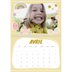 Calendrier photo A4 double (30 x 40 cm) — Licorne magique [Avril]
