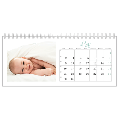 Calendrier de bureau — Bienvenu au monde [Mars]