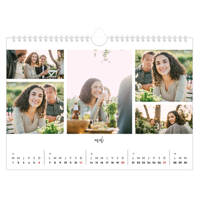 Calendrier photo A4 — Arrangements photo [Avril]