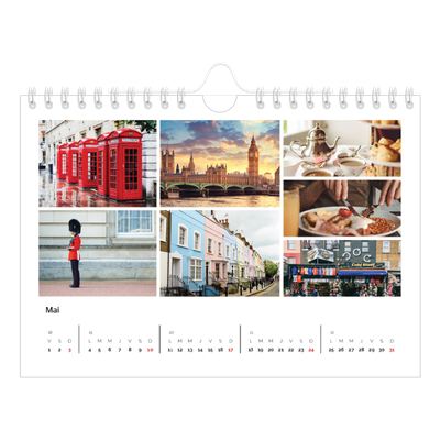Calendrier photo A5 — Diaporama asymétrique [couverture]