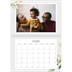 Calendrier photo A4 double (30 x 40 cm) — Éclaboussure florale [Mars]