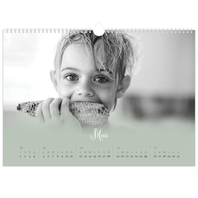 Calendrier photo A3 — Fondu argile [couverture]