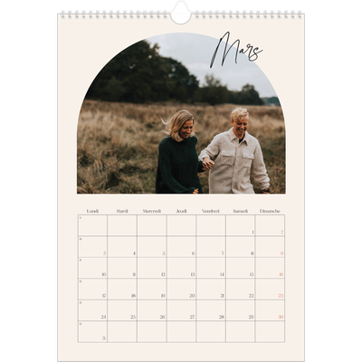 A3 Calendrier annuel — Arche de souvenirs [Mars]
