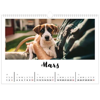 Calendrier photo A3 — Fait Main [Mars]