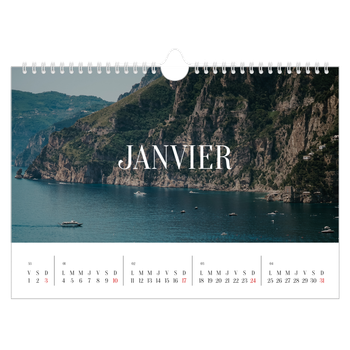 Calendrier photo A4 — Évasion sans fin