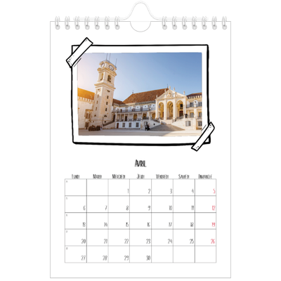 Calendrier photo A5 — Instants d'album photo [Avril]