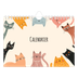 Calendrier photo A5 — Pattes de chat et gribouillis [couverture]