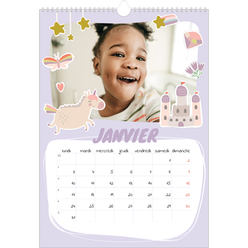 Calendrier photo A3 — Licorne magique