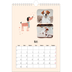 Calendrier photo A4 (20 x 30 cm) — Pattes de chien et gribouillis [Mars]