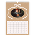 Calendrier photo A4 (20 x 30 cm) — Kraft et nœud [Janvier]