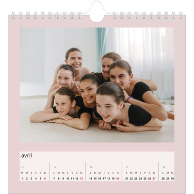 Calendriers annuels carré — Neo Scandi [Avril]