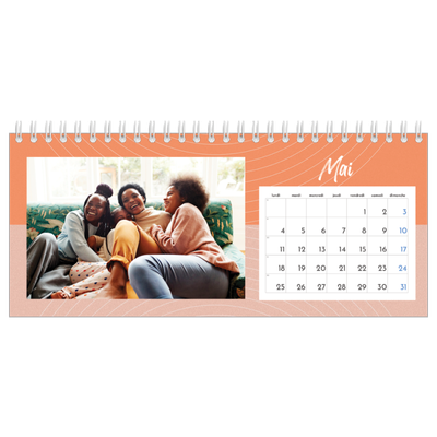 Calendrier de bureau — Papier peint acidulé [couverture]