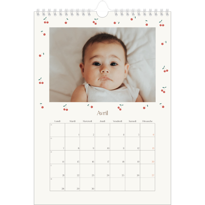 Calendrier photo A4 (20 x 30 cm) — Cerise sur le bonheur [Avril]