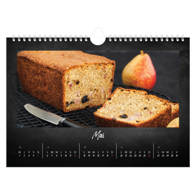 Calendrier photo A4 — Tableau et craie [couverture]