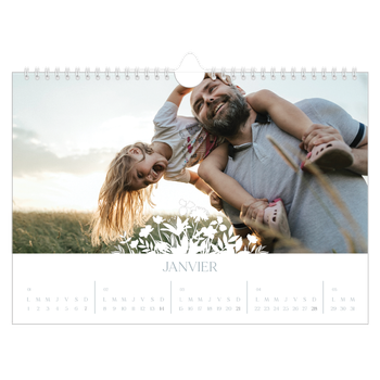 Calendrier photo A4 — Invitation champêtre