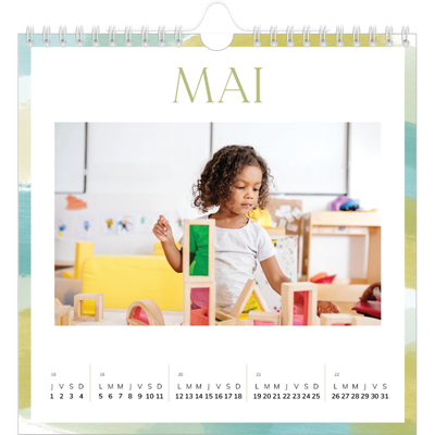 Calendriers annuels carré — Effet pinceau [couverture]