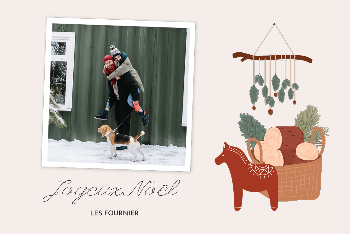 Faire-part & Cartes — Vœux au coin du feu