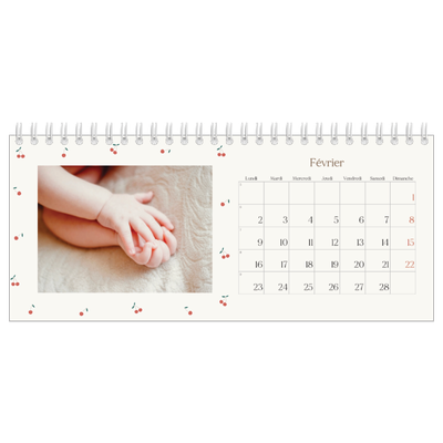 Calendrier de bureau — Cerise sur le bonheur [Février]