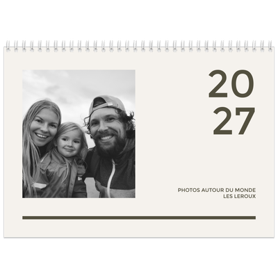 Calendrier photo A4 double (30 x 40 cm) — Contemporain audacieux [couverture]
