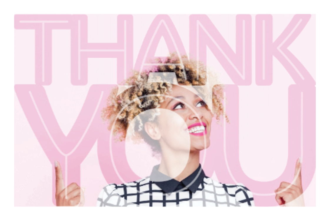 Carte de remerciement — Un grand merci