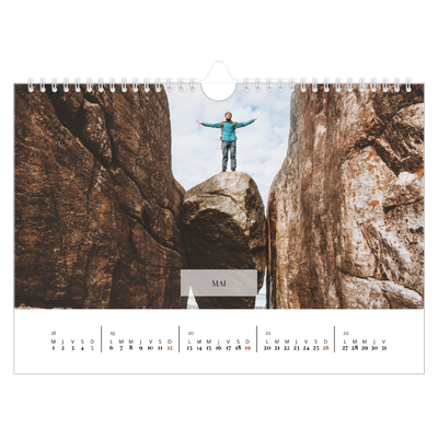 Calendrier photo A4 — Superposition discrète [couverture]