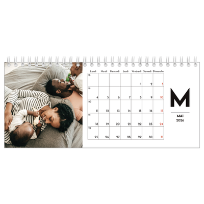 Calendrier de bureau — Projecteur sur les lettres [couverture]