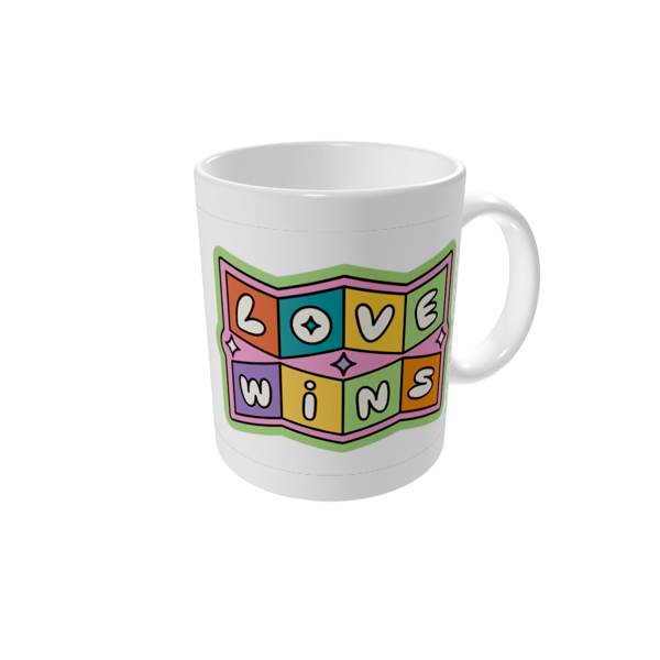 Mug personnalisé — Love wins