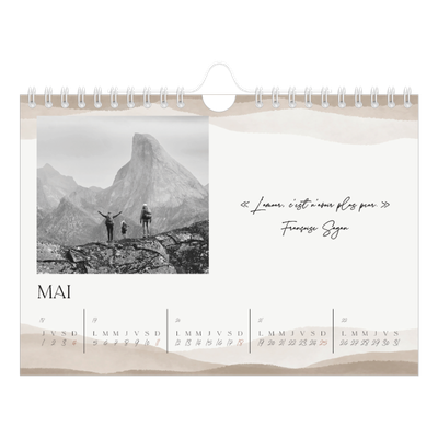 Calendrier photo A5 — Citations inspirantes [couverture]