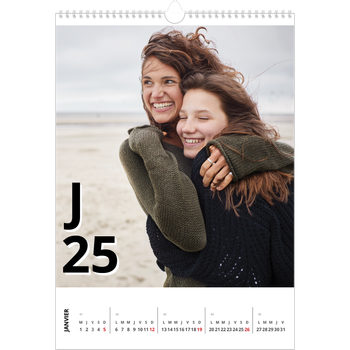 Calendrier photo A3 — Jolie lettre