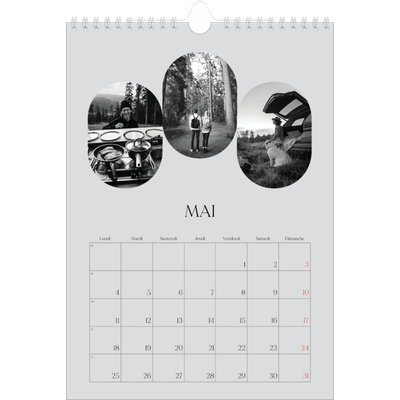 Calendrier photo A4 (20 x 30 cm) — Sur la route [couverture]